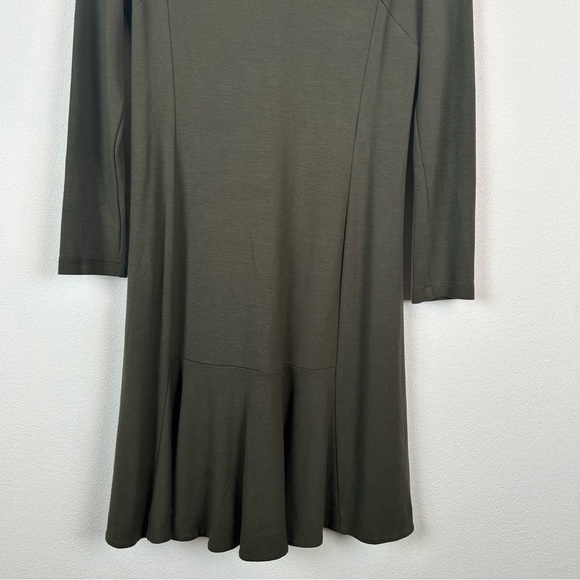 Whistles Long Sleeve Green Dress Viscose 10 - Picture 3 of 10